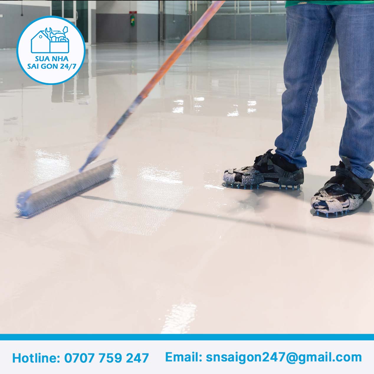 epoxy flooring installation price per m2 Ho Chi Minh City