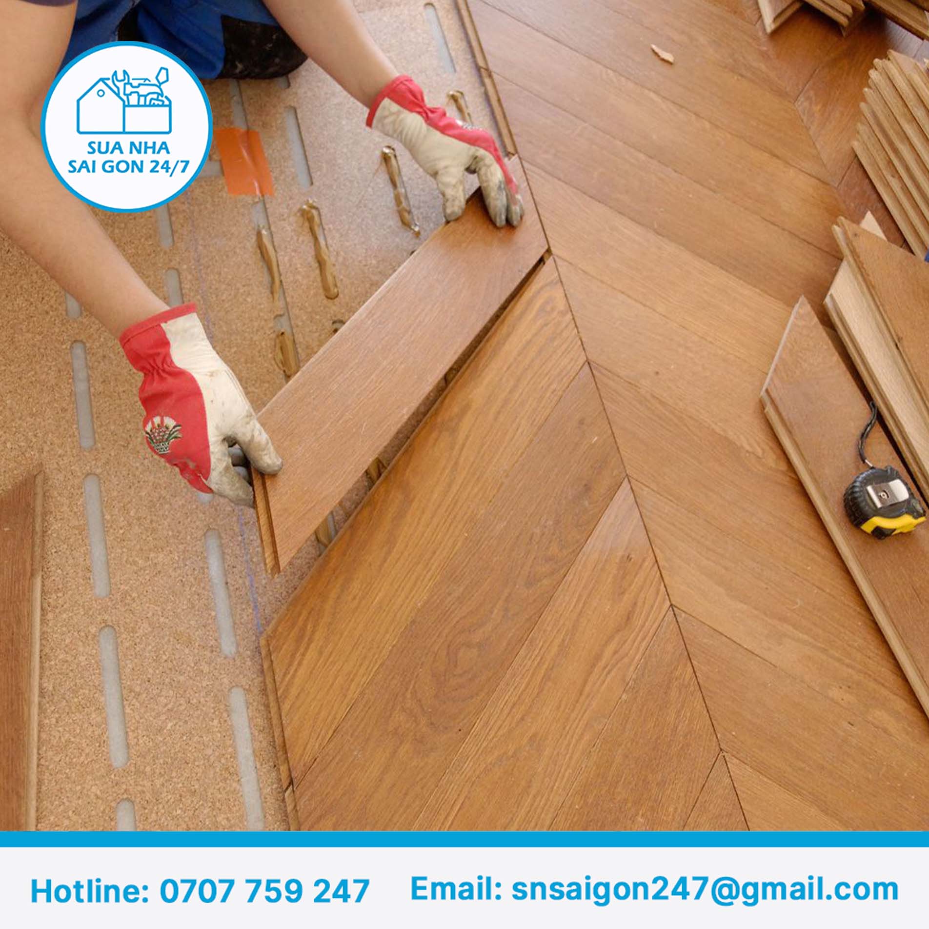 wood flooring replacement in occupied apartment Ho Chi Minh City